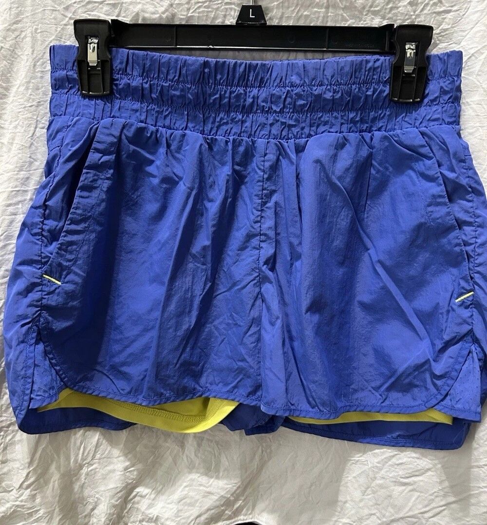 Spyder Women's Royal Blue Active Shorts W/built-in Biker Shorts Size S